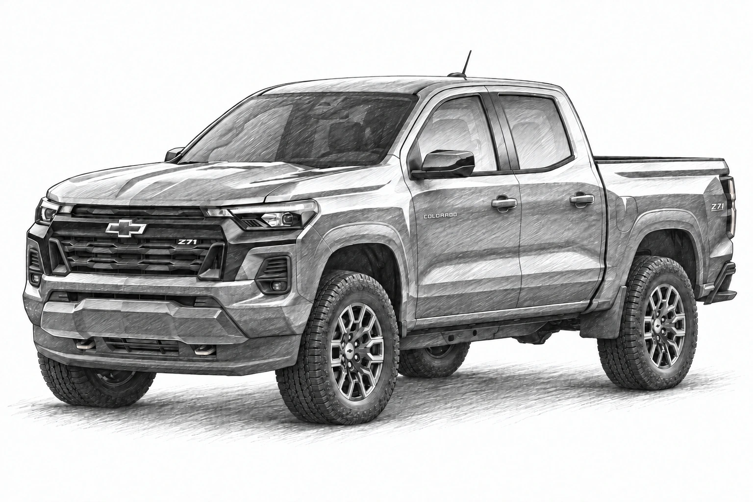 Chevrolet Colorado 2026 sketch