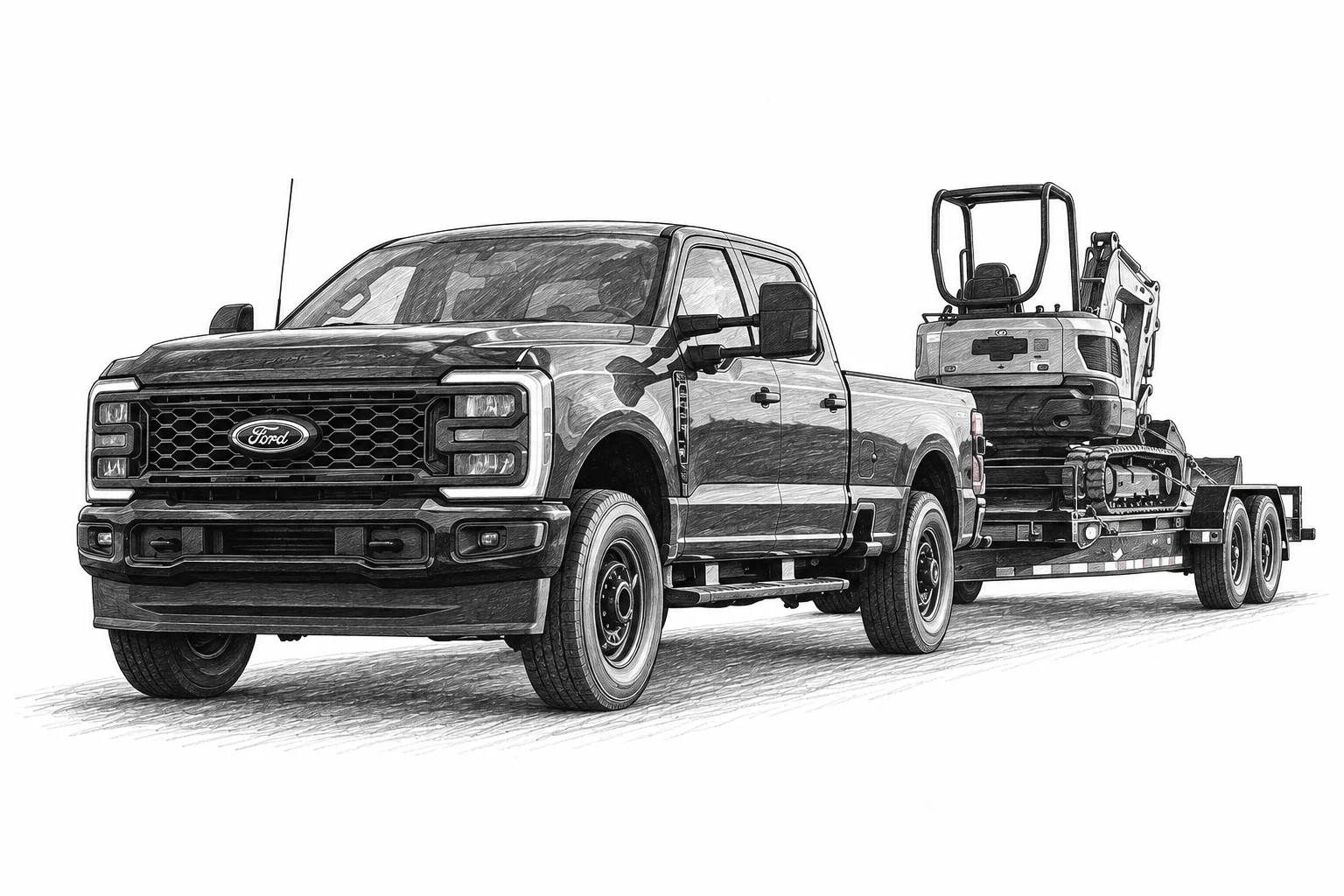 Ford F-250 2026 sketch