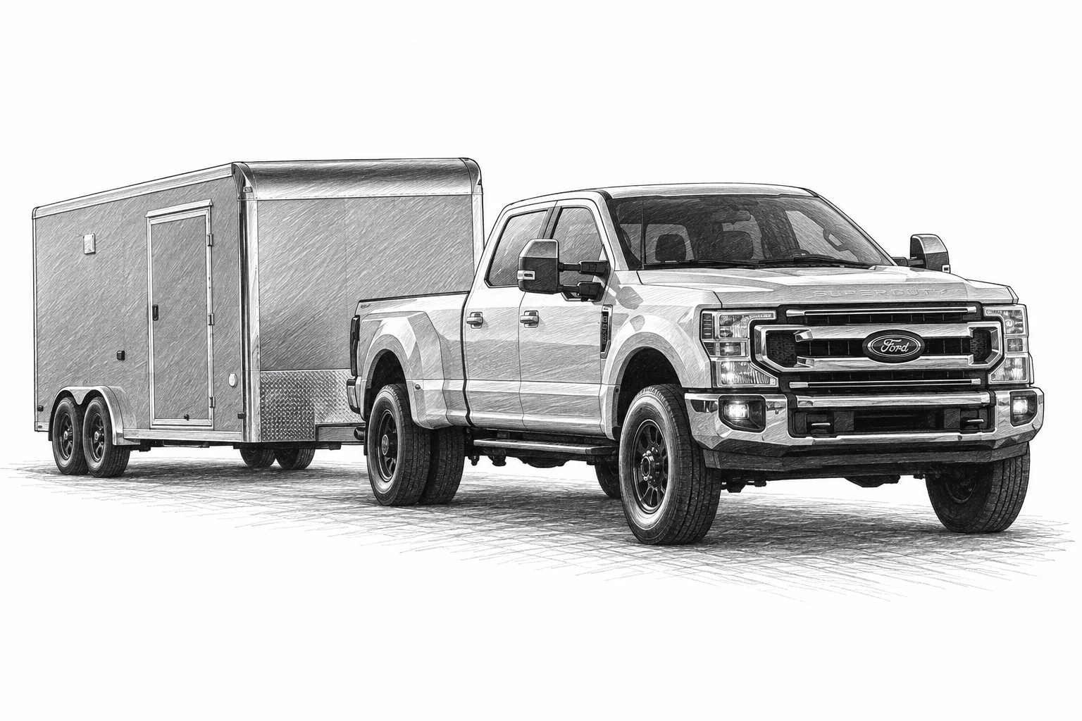 2021 Ford F-350 guide illustration