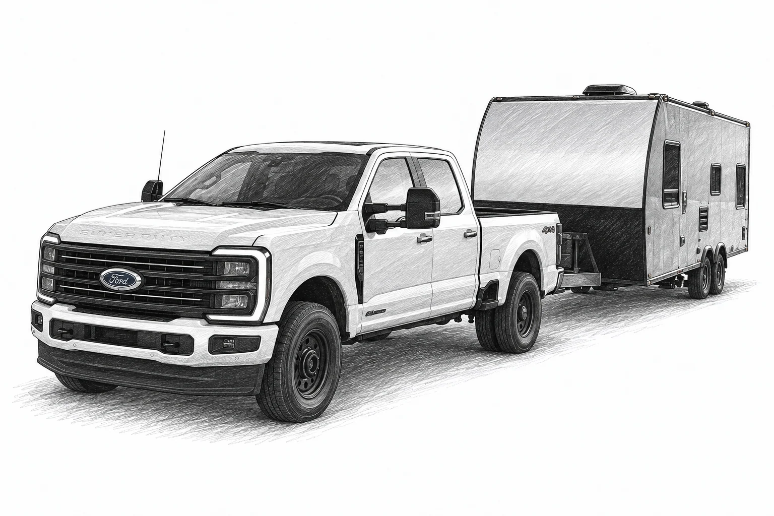 Ford F-350 2026 sketch