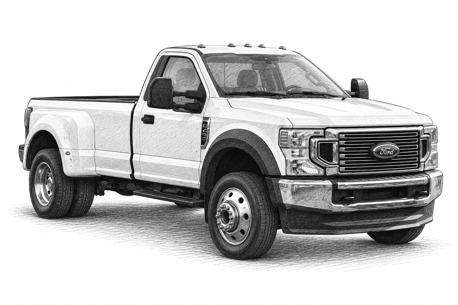 2021 Ford F-450 guide illustration