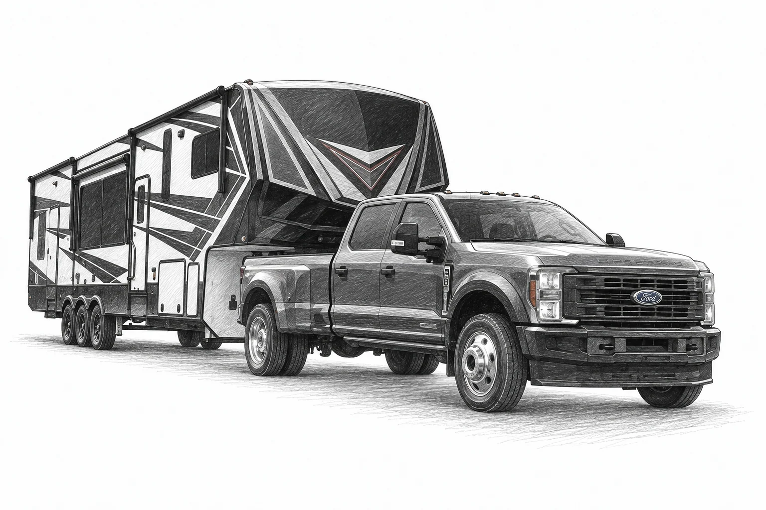 Ford F-450 2026 sketch