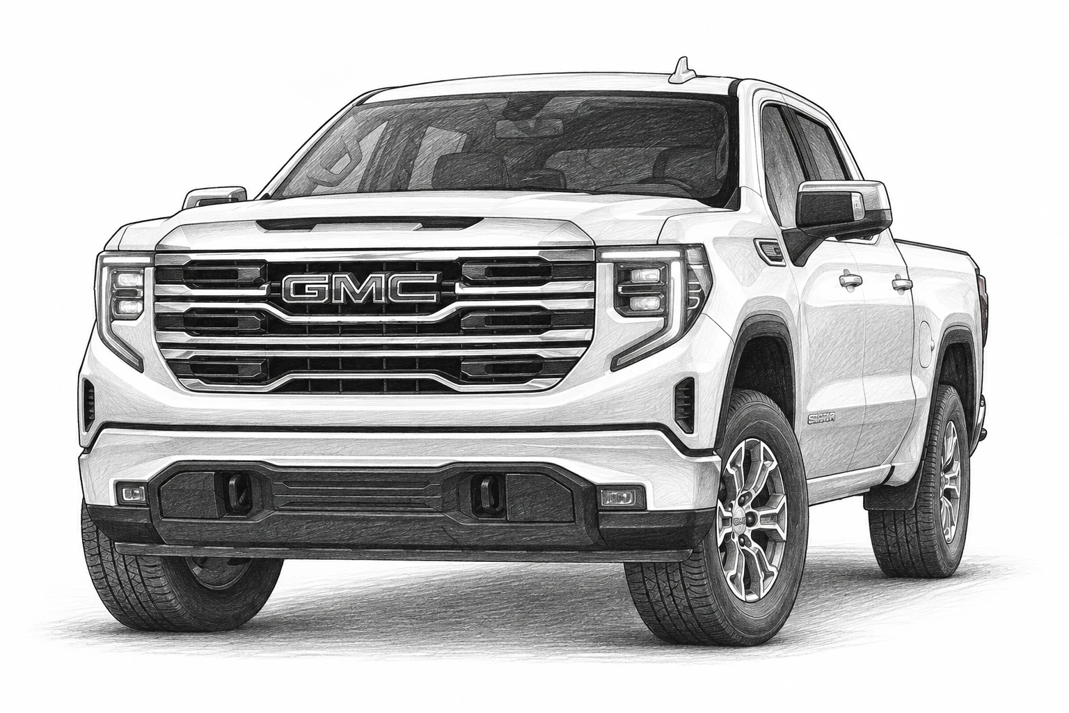 GMC Sierra 1500 2026 sketch
