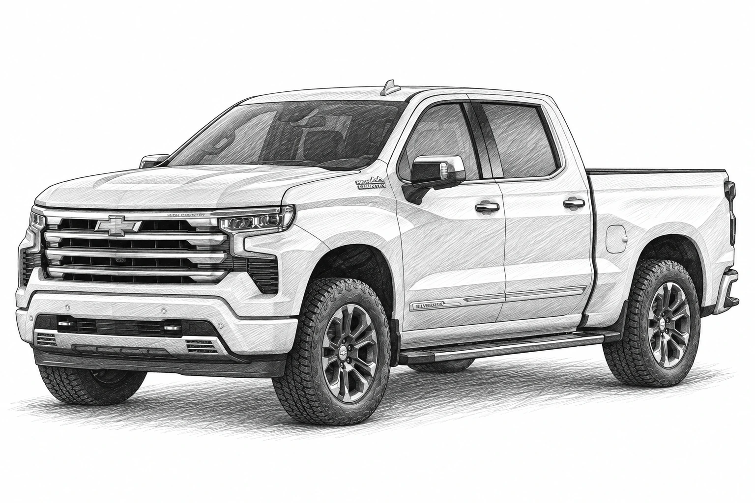 Chevrolet Silverado 1500 2026 sketch